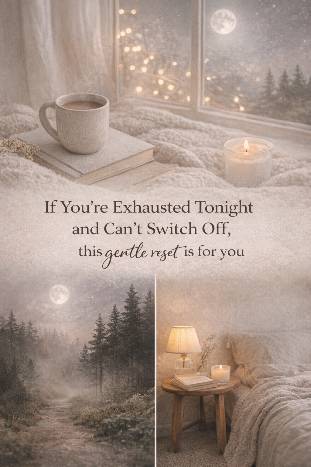 If You’re Exhausted Tonight and Can’t Switch Off, This Gentle Reset Is For You.